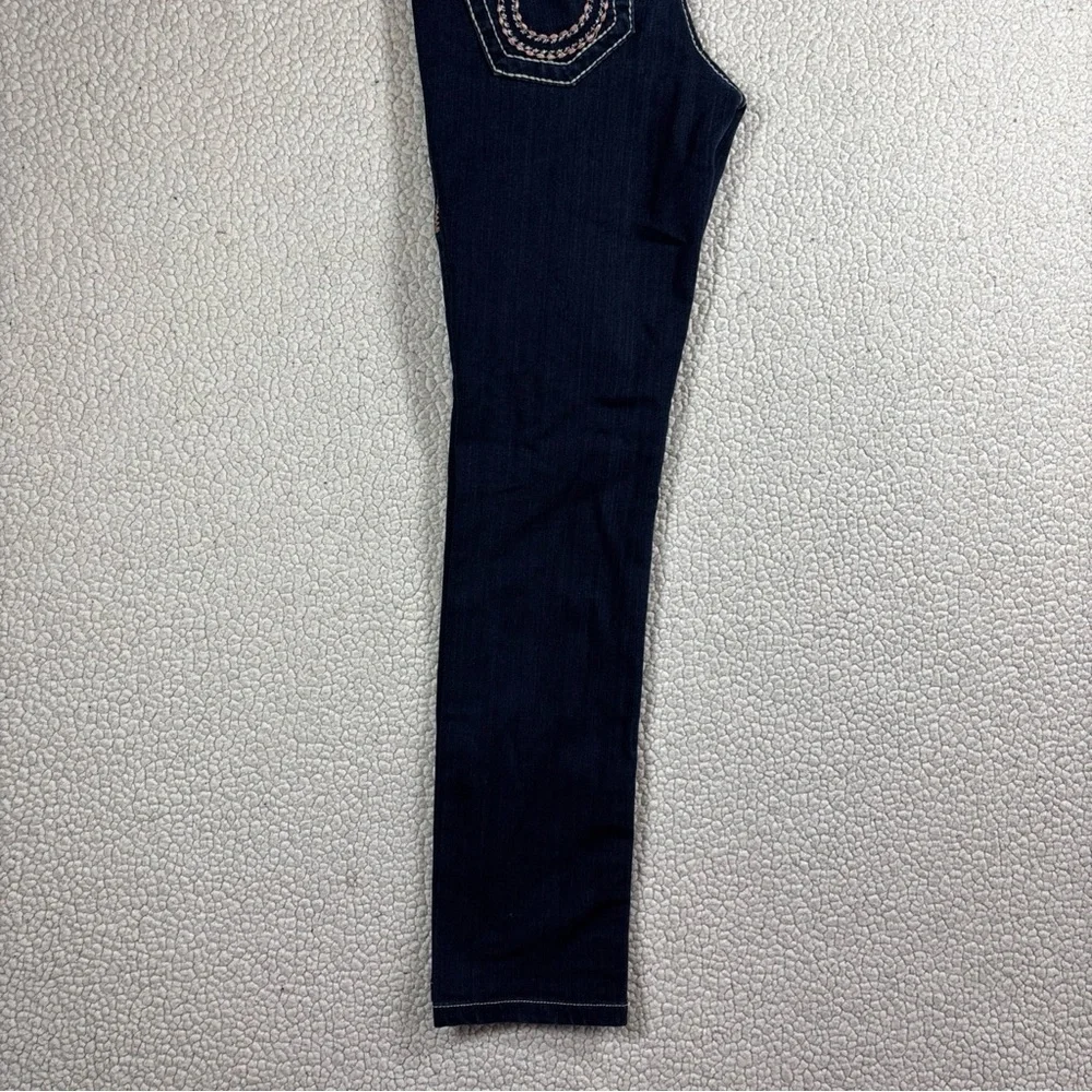 Big Star Liv Skinny Thick Stitch Jeans Women’s 26 R Stretch Dark Wash Low Rise - Picture 16 of 16